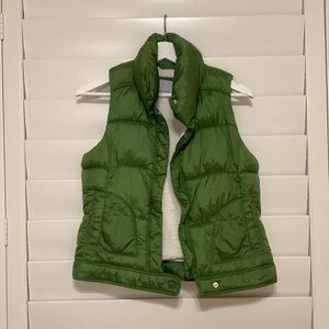 Army Green Puffy Vest Old Navy